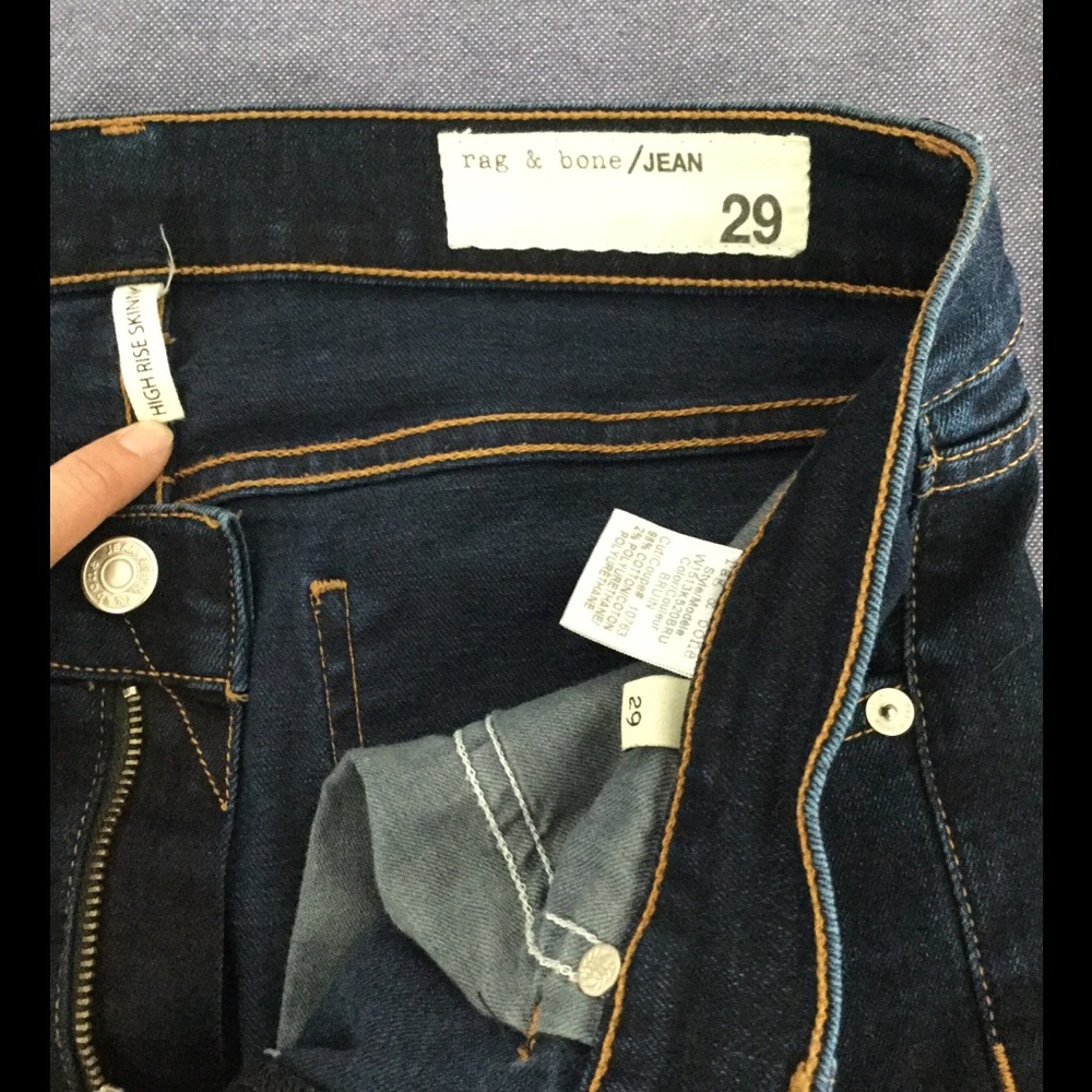 Rag & bone jeans: high rise skinny
